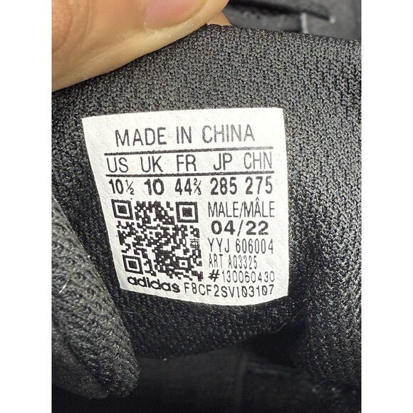 ADIDAS HVC 2 Wrestling Shoes Mens Size 10.5 MMA Boxing Black White Mat High Top - Picture 7 of 7